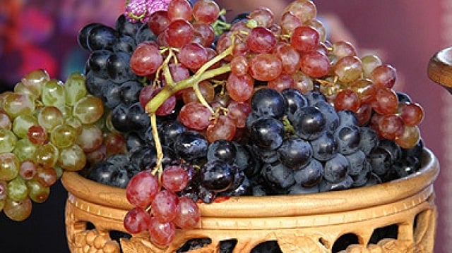 Blessing of grapes at St. James Cathedral