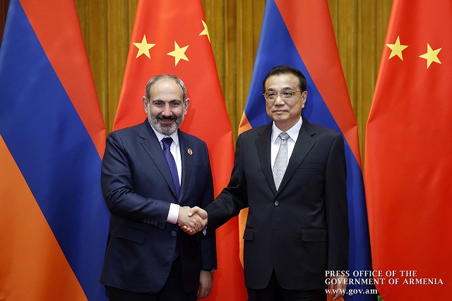 ‘Bilateral cooperation is developing harmoniously’: PRC State Council Premier Li Keqiang congratulates Nikol Pashinyan