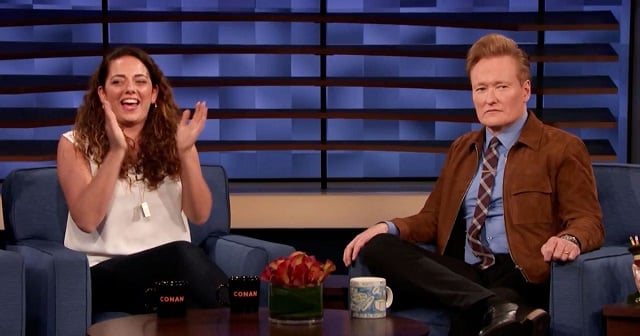 Sona Movsesian substituted for a guest on the “Conan” show