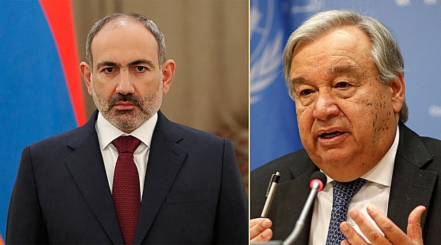 Prime Minister Pashinyan holds phone conversation with Antonio Guterres