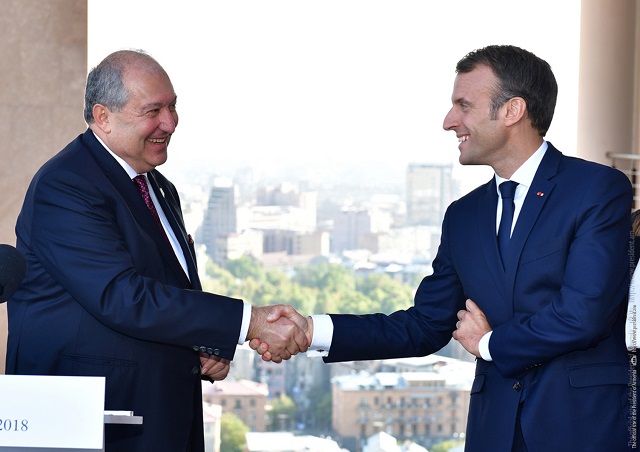Emmanuel Macron congratulated President Armen Sarkissian: France and Armenia can be proud of full-fledged relations based on historical ties, collective memory, and common vision