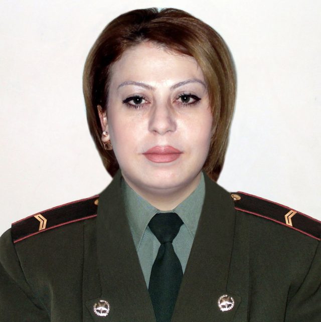 ‘One of the two soldiers from Sisian who died was a woman: junior sergeant Hasmik Arzumanyan’: Srbuhi Grigoryan