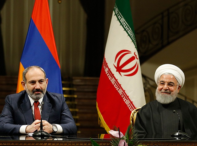 Prime Minister Pashinyan briefs Hassan Rouhani on Turkey’s involvement in hostilities
