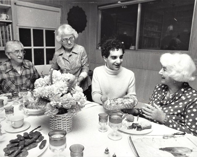 Les Marsden and his family, with Susan Marx, right, the widow of Harpo Marx