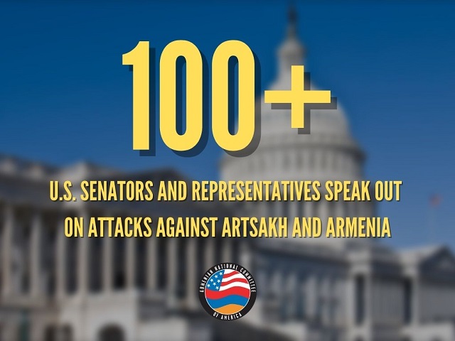 Over 100 U.S. Senators and Representatives speak out on attacks against Artsakh and Armenia