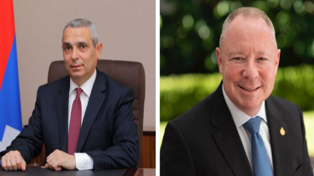 Foreign Minister of Artsakh Masis Mayilian sent a thank-you letter to Australian New South Wales MP Hugh McDermott