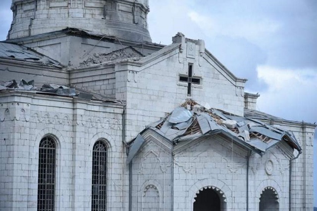 We remind the Azerbaijani military-political authorities that targeting religious worship sites and cultural monuments is war crime as enshrined in international humanitarian law, the responsibility for which has no statute of limitations