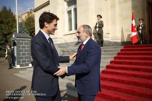 Pashinyan and Trudeau highlighted the comprehensive settlement of the Nagorno-Karabakh conflict within the framework of the OSCE Minsk Group Co-Chairs aimed