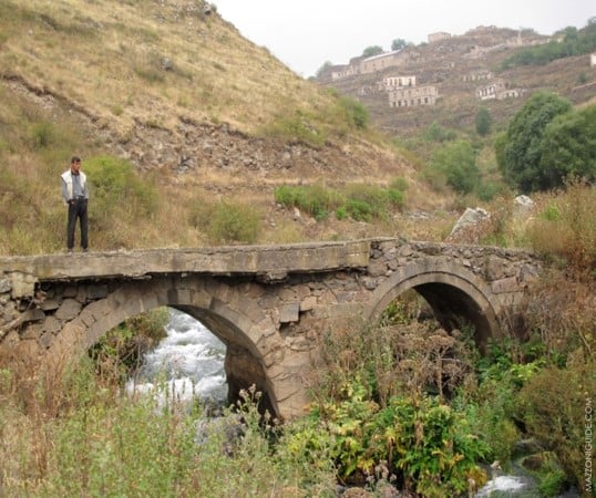 One of Kashatagh’s many stone bridges. This one, north of Berdzor, is still intact. Others have been damaged by missile strikes.