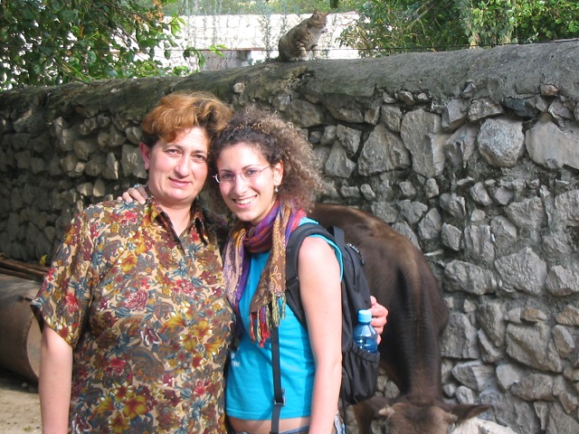 The author is a former Birthright Armenia participant. Here she is pictured with her host mom Valentina in Shushi, 2005.