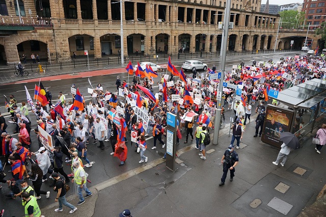 End-to-end media coverage of Sydney march for Armenians calling on Australia to #EndYourSilence on Nagorno Karabakh