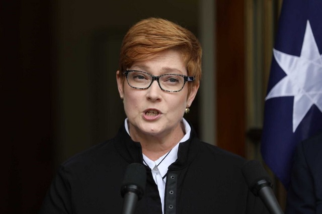 Australian Foreign Minister Marise Payne calls for Karabakh de-escalation without calling out Azerbaijan and Turkey