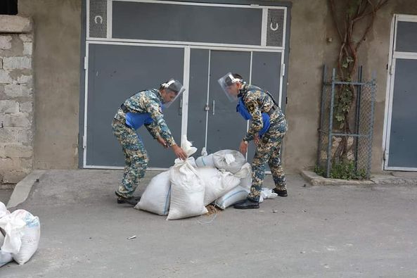 The sapper groups of the State Emergency Service are working in Stepanakert