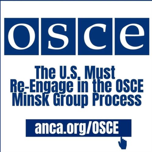 ANCA welcomes Congressional calls for immediate U.S. re-engagement in the OSCE Minsk Group process to revisit terms and timeline of disastrous Karabakh ceasefire deal