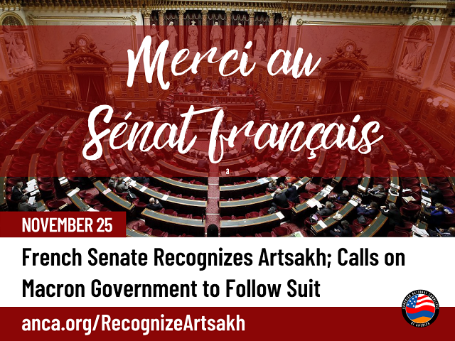 ANCA welcomes French Senate recognition of Artsakh Independence