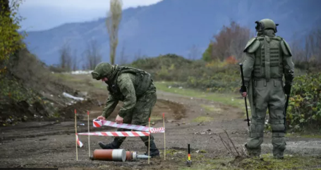 Russian peacekeeper wounded in mine explosion in Karabakh