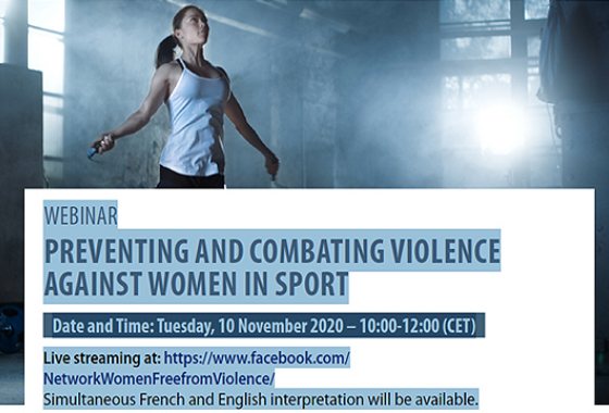 Webinar on combating violence against women in sport