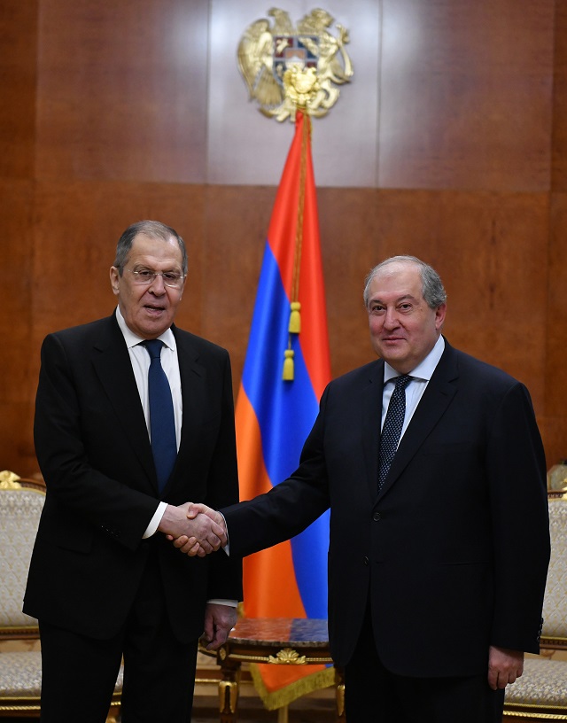 The Armenian people are thankful to Russia and the President of the Russian Federation, especially for the support shown during these difficult days. President Sarkissian met with Sergey Lavrov
