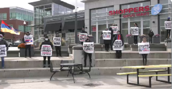 ‘We want peace, that’s all we want’. Silent protest in Waterloo