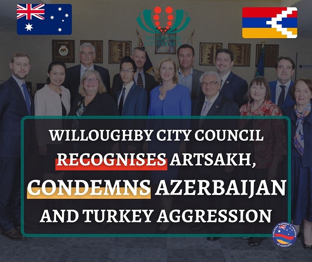 Willoughby City Council condemns Azerbaijani-Turkish attacks, calls on Australia to recognise Artsakh