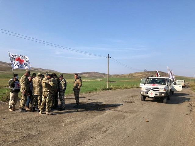 The sides of the Nagorno-Karabakh conflict continue collecting and exchanging remains of fallen soldiers under the auspices of the Russian peacekeeping forces