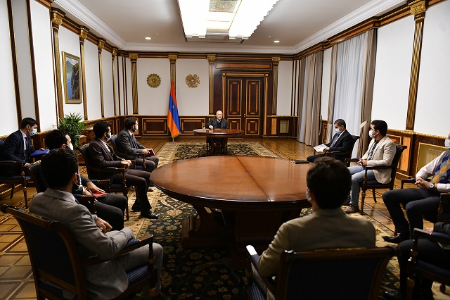 President received the team of Startup Armenia Foundation