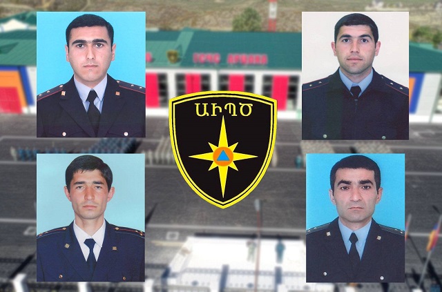 Four rescuers killed in Artsakh war awarded posthumously