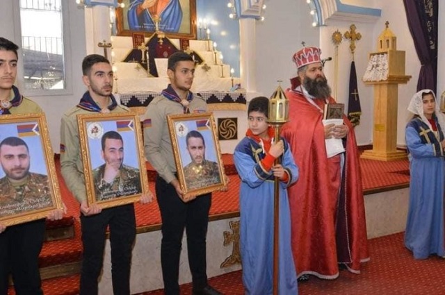 Requiems held in Syria for Syrian-Armenian soldiers fallen in Artsakh