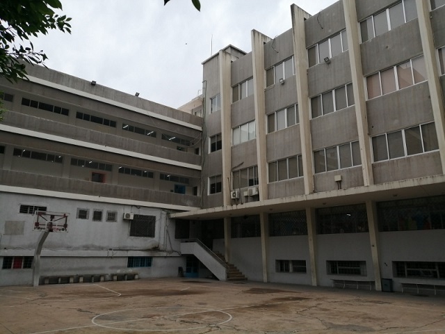 1. Courtyard area of Tekeyan School, renovated with new windows