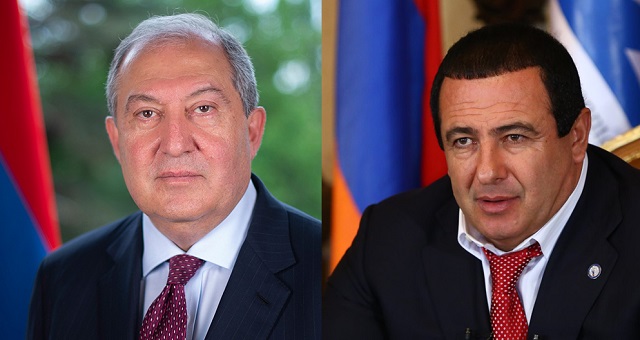 President Armen Sarkissian met with the NA “Prosperous Armenia” faction leader Gagik Tsarukyan