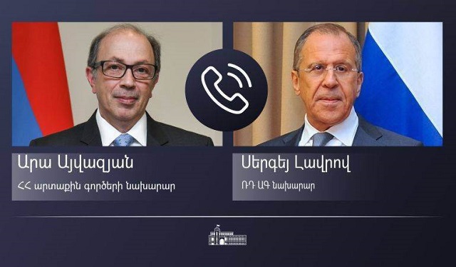 Ara Aivazian held a phone conversation with Sergey Lavrov