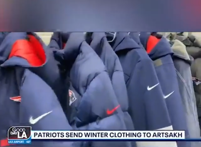 New England Patrots send winter closing to Artsakh