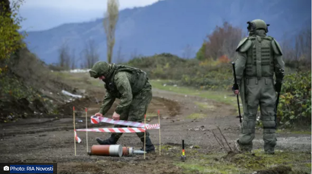 Russian peacekeepers defuse some 19,000 explosives in Nagorno-Karabakh