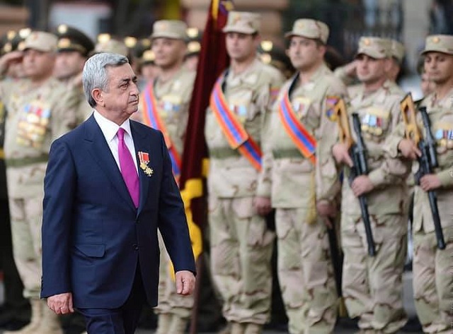 ‘Learning from the past, straighten your back, squeeze the pain under your teeth, look ahead. No matter how difficult is our path, we will cross it together, relying on each other’: Serzh Sargsyan