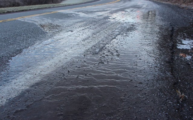 Black ice is formed on 16-39 km’s of Yerevan-Sevan roadway, on all the roadways of Gegharqunik province