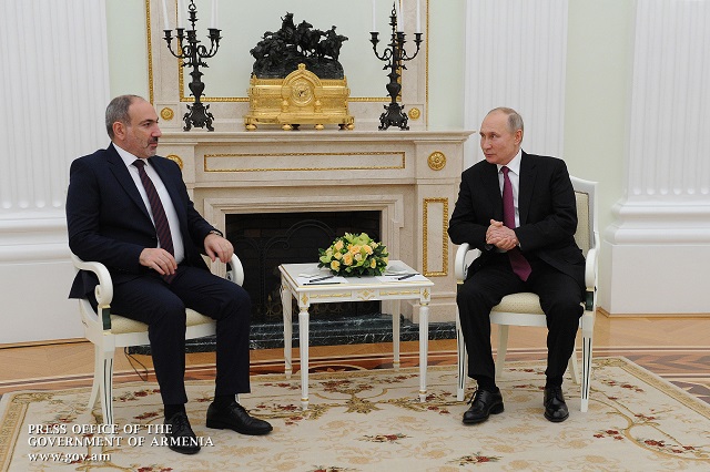 ‘Russia has been and remains our main strategic ally in the security sphere’: Nikol Pashinyan, Vladimir Putin hold private talks