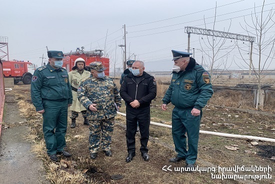 The issue of construction of a new building of Baghramyan fire and rescue squad was discussed