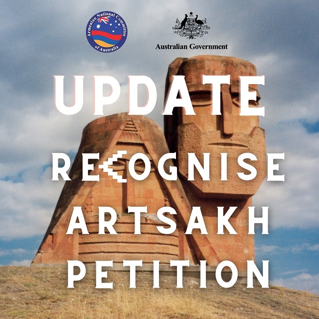 #RecognizeArtsakh petition presented to Australian House of Representatives, referred to Foreign Minister