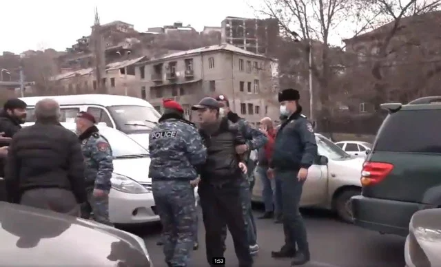Dozens of streets in Yerevan are closed: People taken into custody