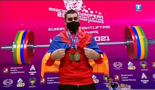 Armenia’s Karen Avagyan crowned Europe’s Weightlifting Champion