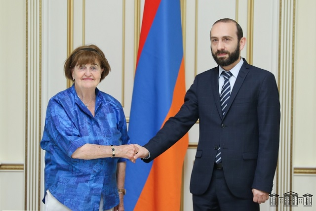 The NA President and Baroness Cox discussed the international recognition of the Armenian Genocide