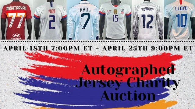 Pele, Raul, Mkhitaryan: Jerseys signed by football greats will be auctioned off to benefit war-affected families from Artsakh