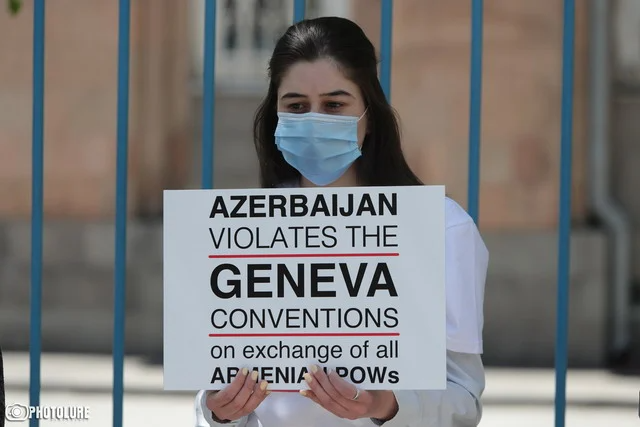 Protests demanding the immediate return of Armenian prisoners of war and captives in 15 cities