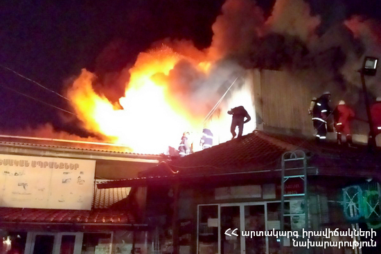 Fire in “Surmalu” trade center was extinguished