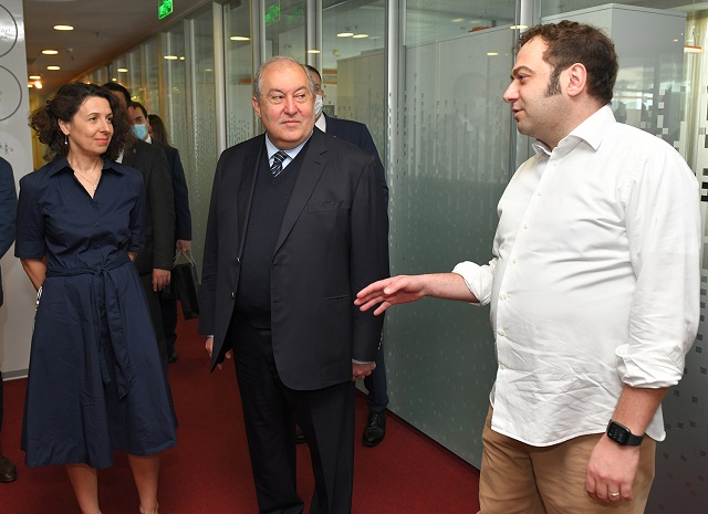 President Armen Sarkissian visited the head office of Yandex Company