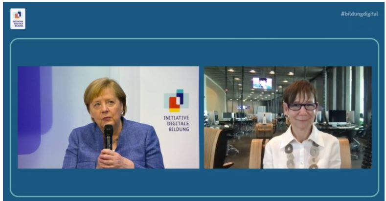 Angela Merkel takes virtual tour of TUMO Berlin