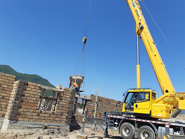 Construction continues in the new settlement for the displaced residents of Artsakh