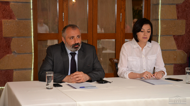 David Babayan made a presentation entitled “Artsakh as a geopolitical subject: the Challenges and Perspectives”