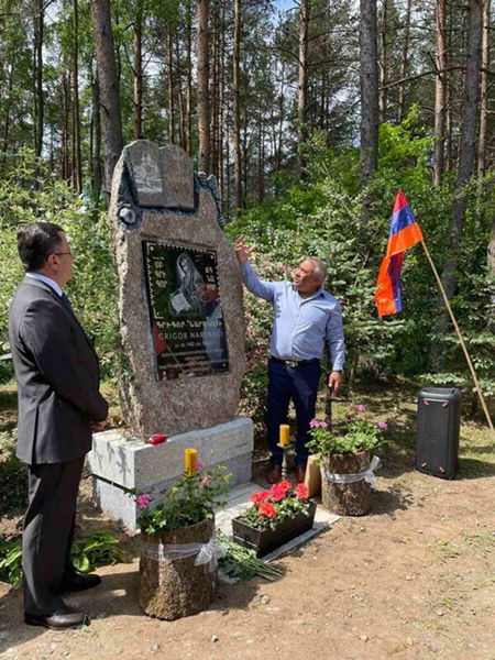 Monument to Grigor Narekatsi unveiled in Poland