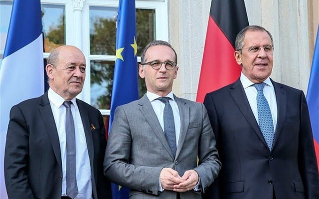 Russian, French and German FMs discuss the situation in Nagorno Karabakh